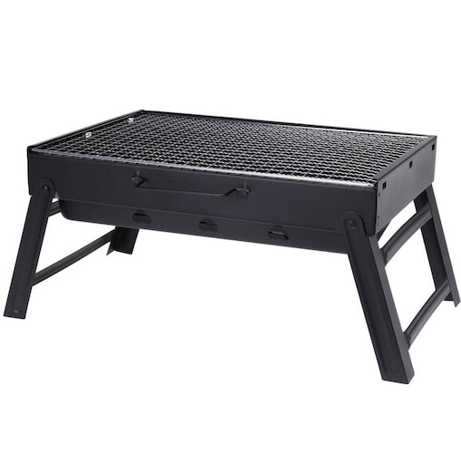 Składany grill węglowy, prostokątny