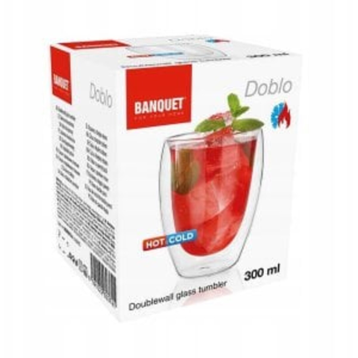 2x SZKLANKA KUBEK termiczna 300 ml podwójna ścianka na kawę herbatę woda