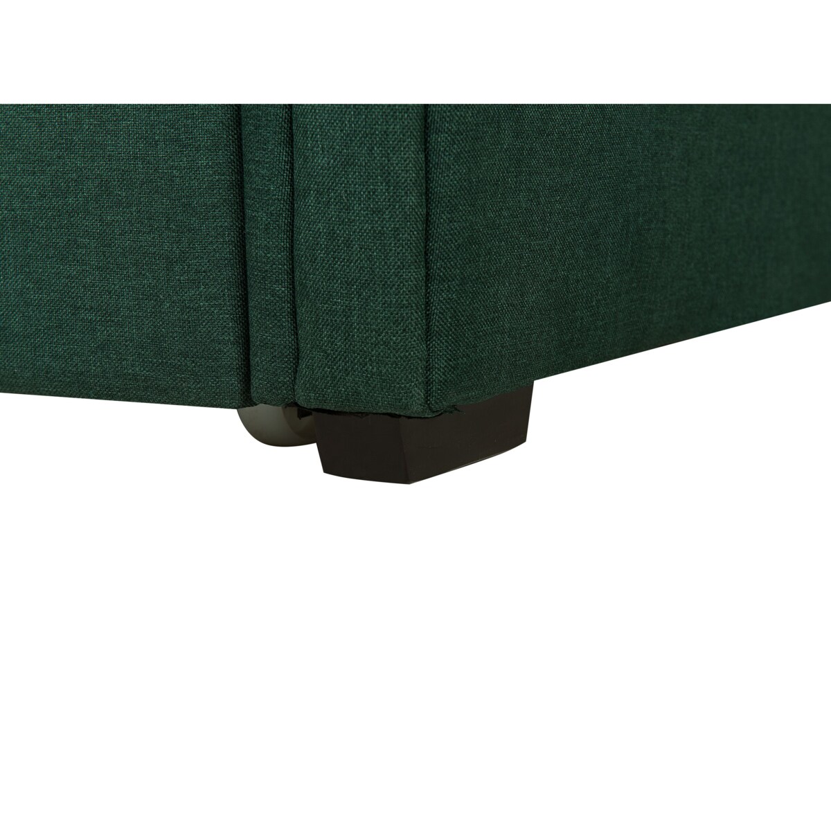 Łóżko wysuwane tapicerowane 80 x 200 cm zielone LIBOURNE