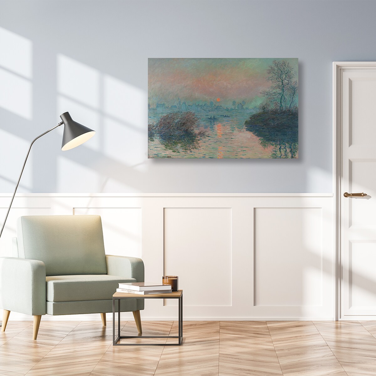 Monet słońce nad sekwaną - obraz 60x90 cm