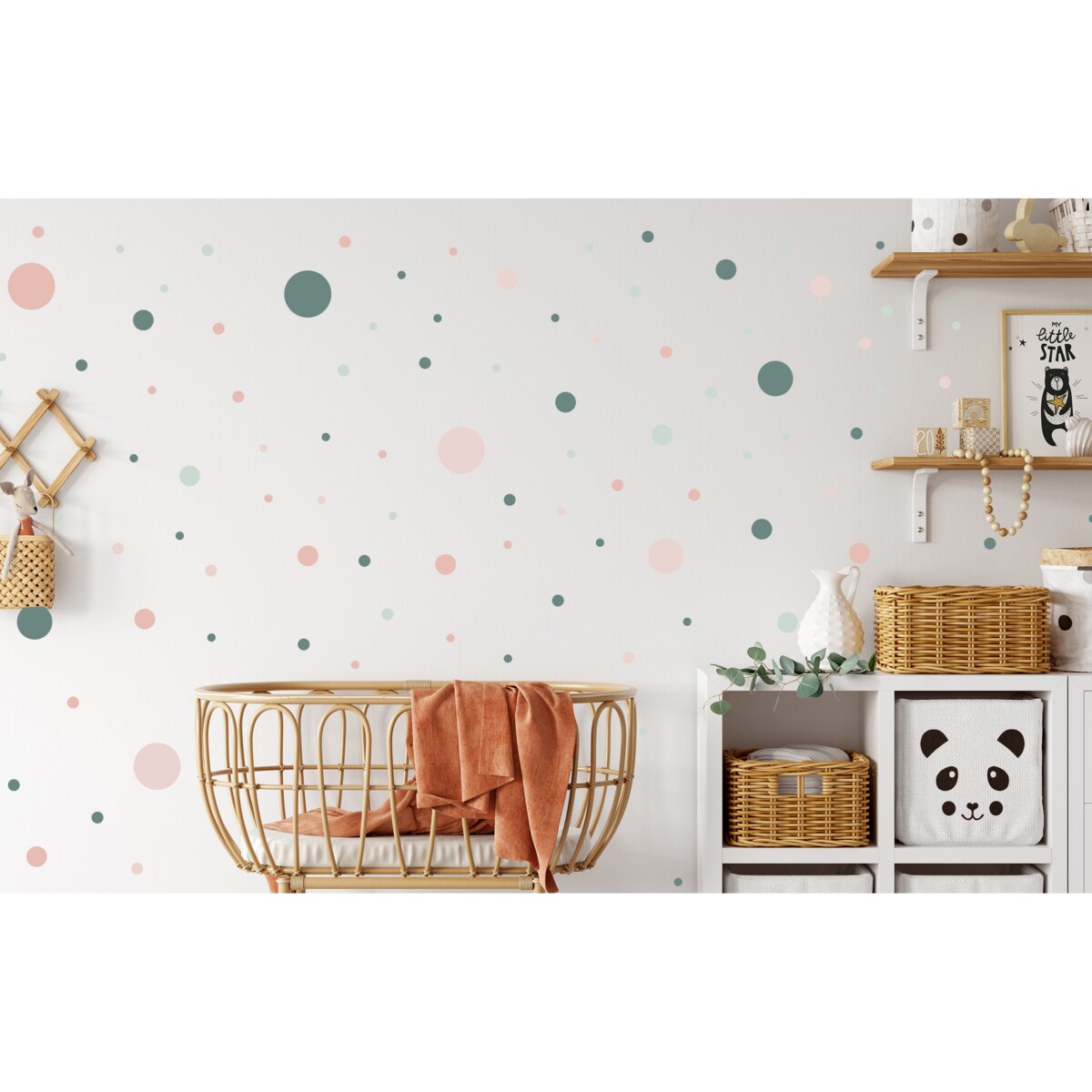 Naklejki Dla Dzieci GROCHY Delikatne Kropeczki Zestaw 150szt.