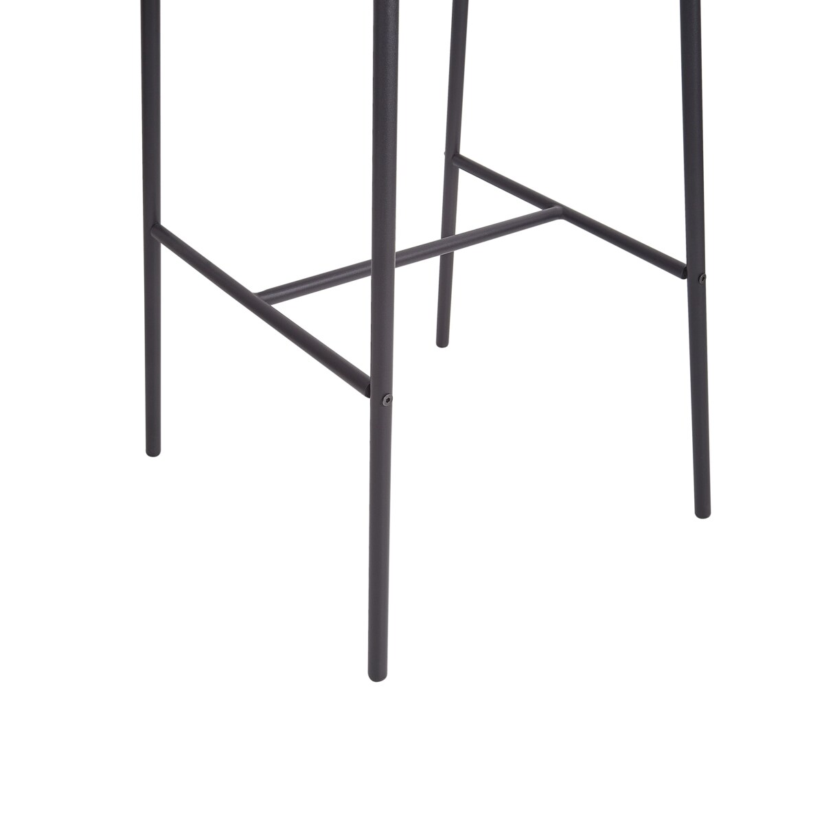 Krzesło barowe Zestaw 2 Skóra ekologiczna Brązowy KIANA