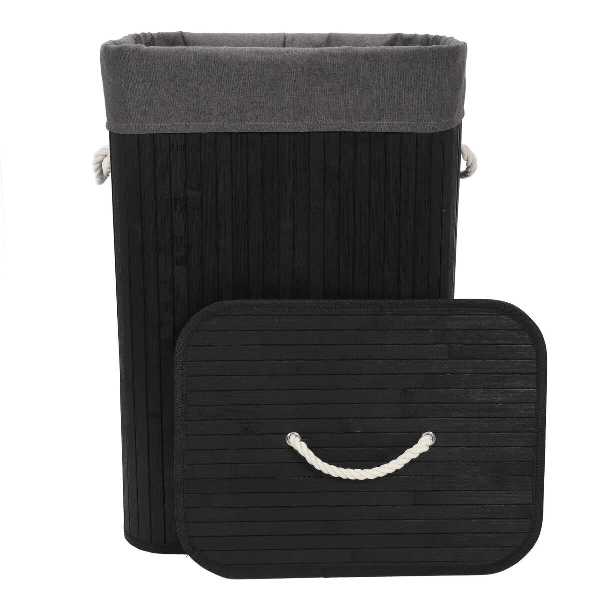 Bambusowy kosz na pranie SADE, 80 l