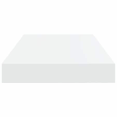 vidaXL Półki ścienne, 2 szt., białe, wysoki połysk, 40x23x3,8 cm, MDF