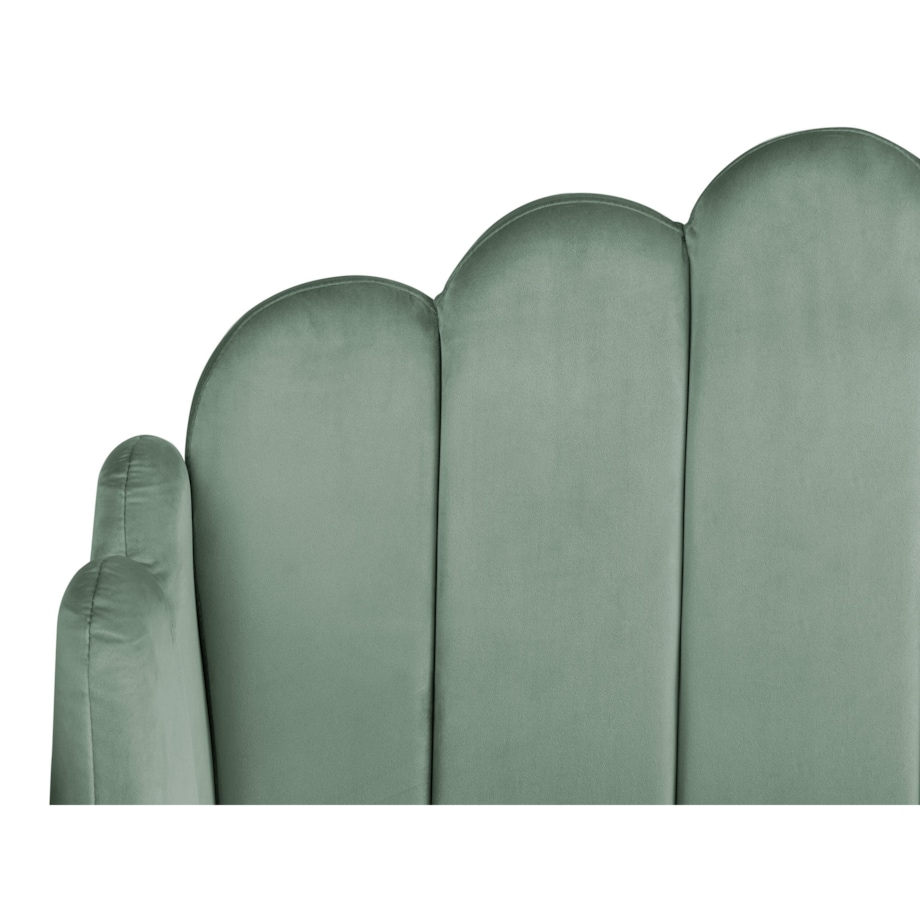 Łóżko welurowe 180 x 200 cm zielone AMBILLOU
