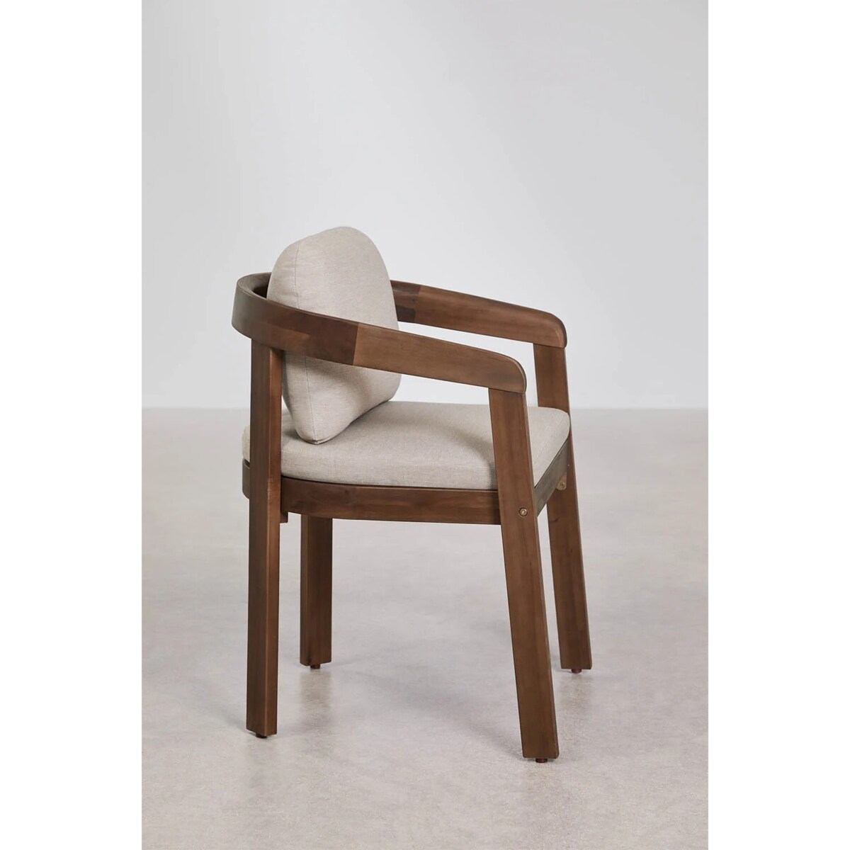 Zestaw ogrodowy: okrągły stół Ø110 cm i 4 krzesła z drewna akacjowego Uleno