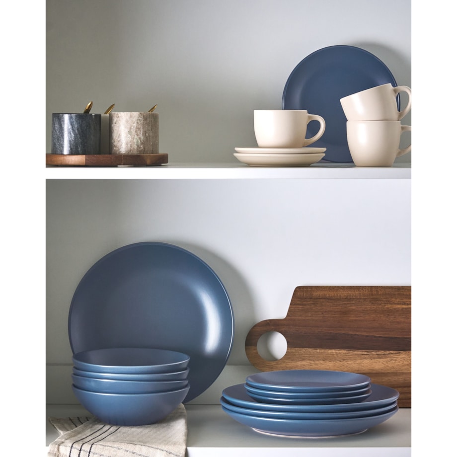 Zastawa stołowa 18-częściowa VIVANI Kamionka Niebieski