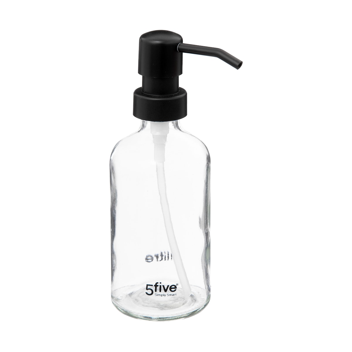 Dozownik na mydło w płynie, szkło, 250 ml, kolor przezroczysty