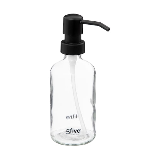 Dozownik na mydło w płynie, szkło, 250 ml, kolor przezroczysty