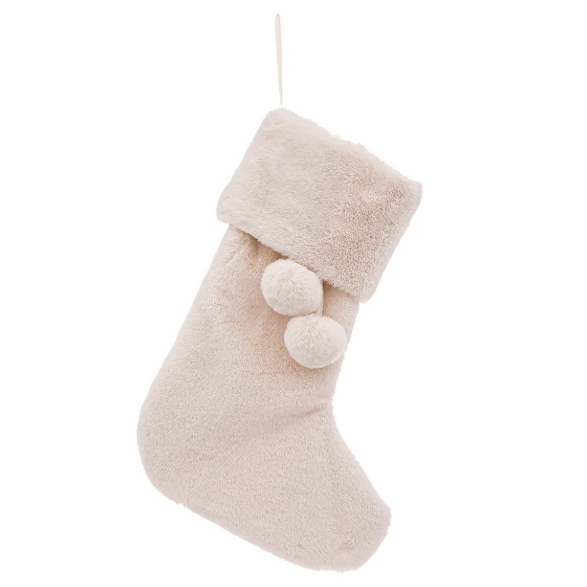 Skarpeta świąteczna futrzana z bąbelkami 45 cm