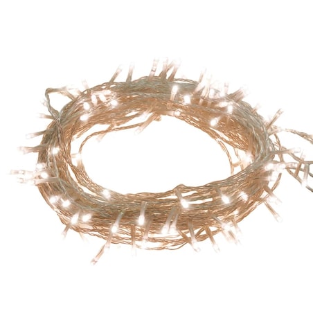 vidaXL Sznur lampek LED, 300 diod w kolorze ciepłej bieli, 30 m, PVC