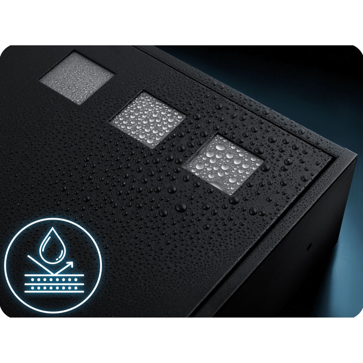 Skrzynka na listy Humberg pocztowa na bramę ogrodzenie czarna stalowa