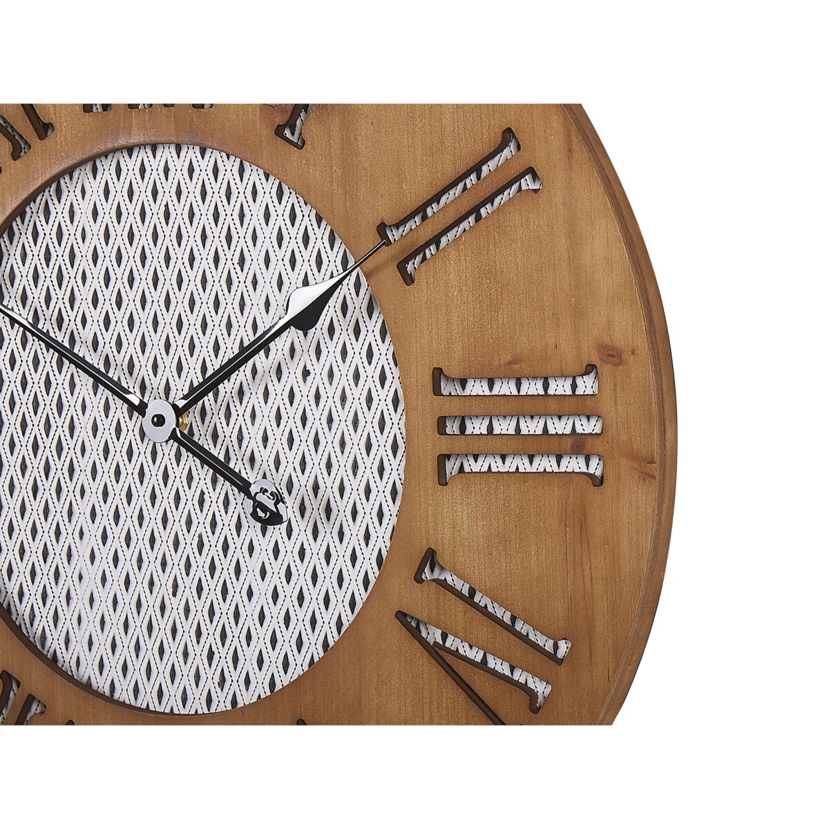 Zegar ścienny ø 60 cm ciemne drewno CUILCO