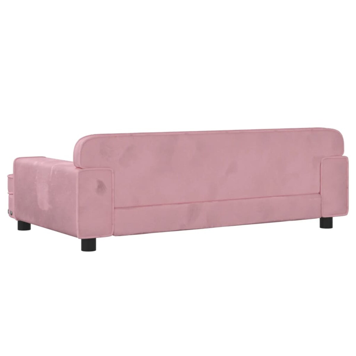 vidaXL Sofa dla dzieci, różowa, 90x53x30 cm, aksamit