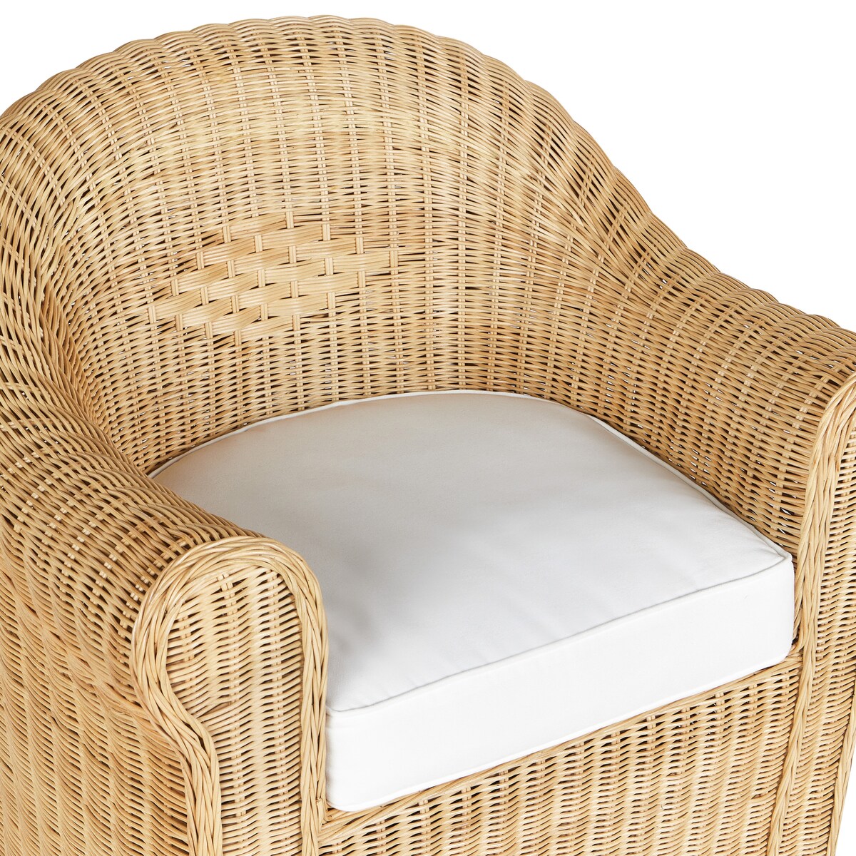 Fotel ogrodowy LIVADEIA Rattan Naturalny