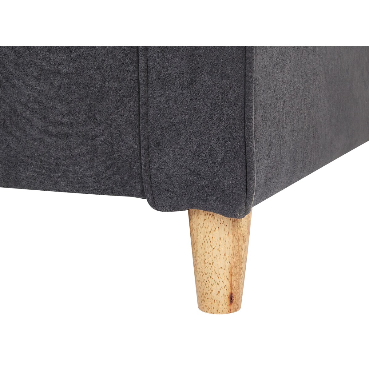 Sofa 3-osobowa welurowa szara RONNEBY