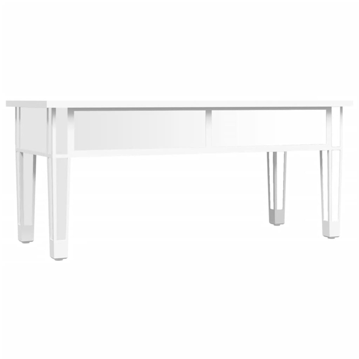 vidaXL Lustrzany stolik kawowy, 106x45x45 cm, płyta i szkło
