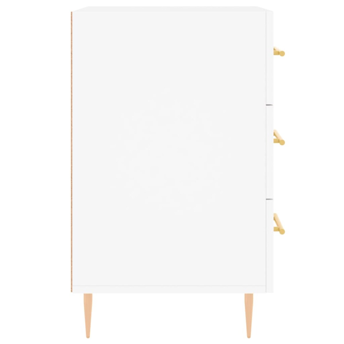 vidaXL Szafka nocna, biała, 40x40x66 cm, materiał drewnopochodny