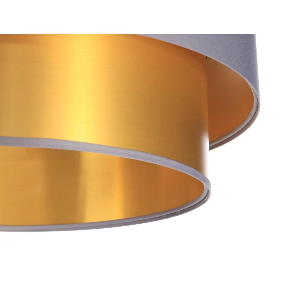 Lampa wisząca DOUBLE GRAY 40 szara/złota