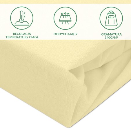 Prześcieradło ochronne wodoodporne z gumką 2w1, rozmiar 60x120 SG kolor krem