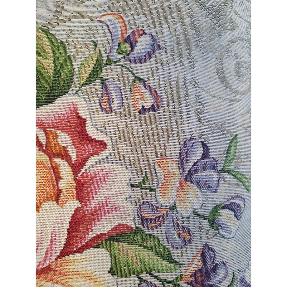 Poszewka Na Poduszkę Jasiek 45X45 Cm Żakardowa Dekoracyjna Ozobna Piwonie
