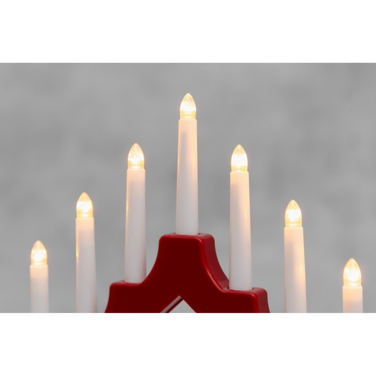 Świecznik adwentowy LED, 7 lampek, 29 cm