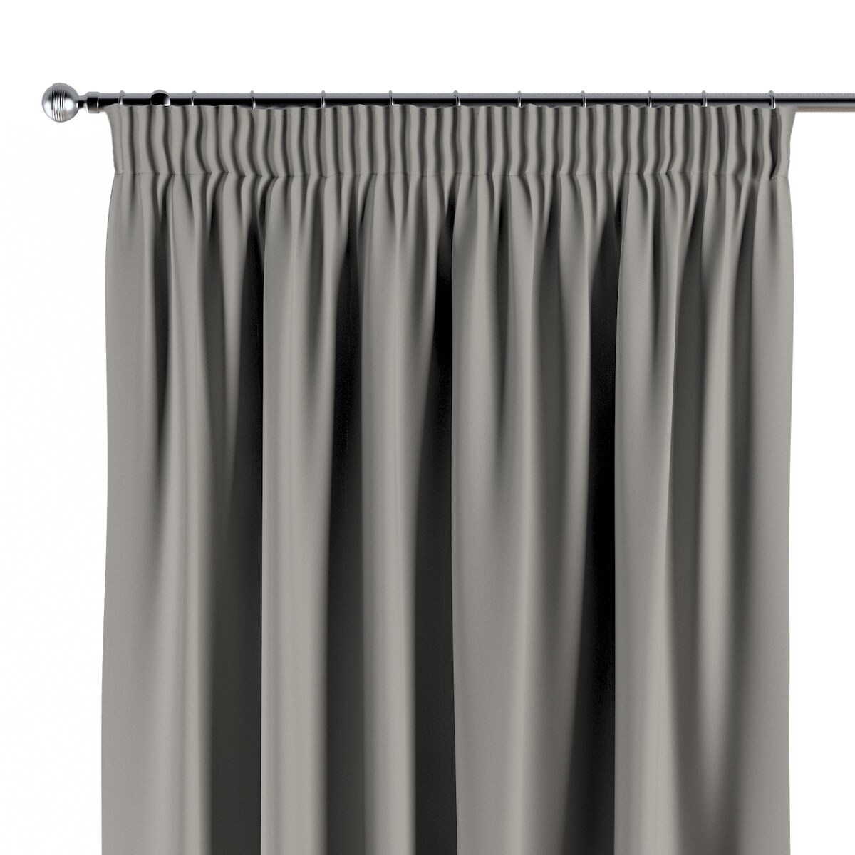 Zasłona na taśmie marszczącej 1 szt. 130x245 szary