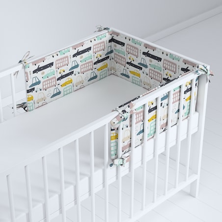 Ochraniacz do łóżeczka, kolorowy, 180x30cm, Magic Collection