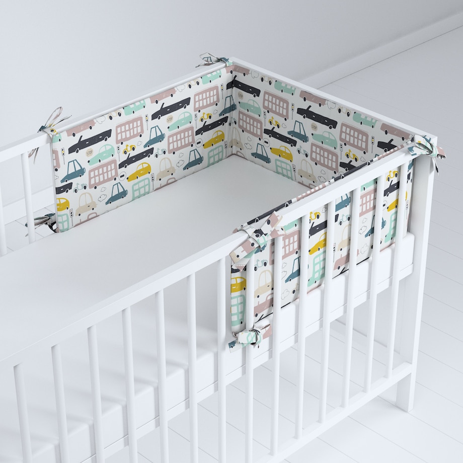 Ochraniacz do łóżeczka, kolorowy, 180x30cm, Magic Collection