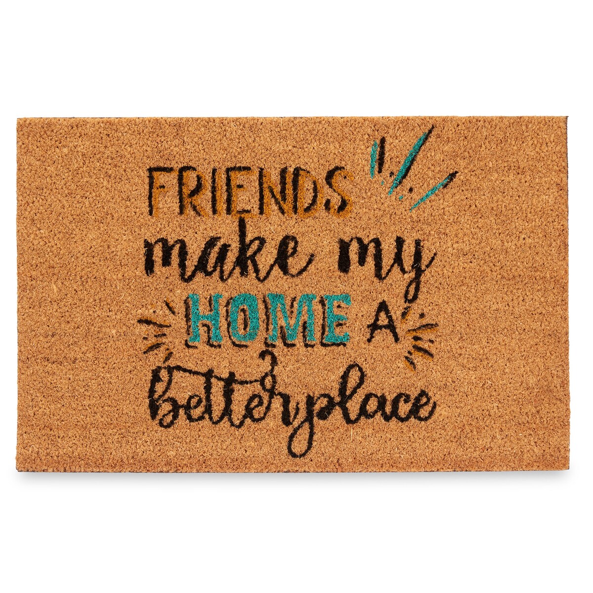 Wycieraczka pod drzwi z włókna kokosowego FRIENDS, 40 x 60 cm