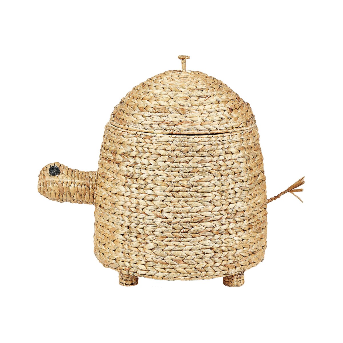 Kosz pleciony żółw z hiacyntu wodnego naturalny MONTAGU