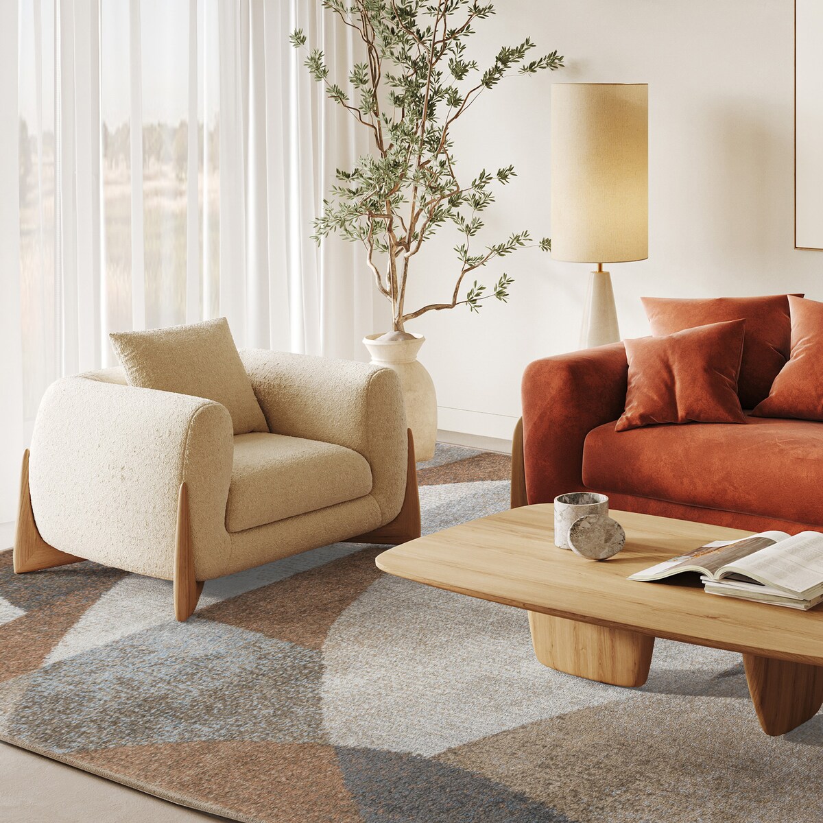 Dywan nowoczesny Lunera 200x300 cm Modern wielokolorowy