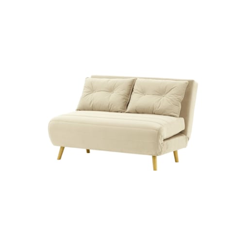 Sofa rozkładana Flic 120 cm-Velluto 2-like oak