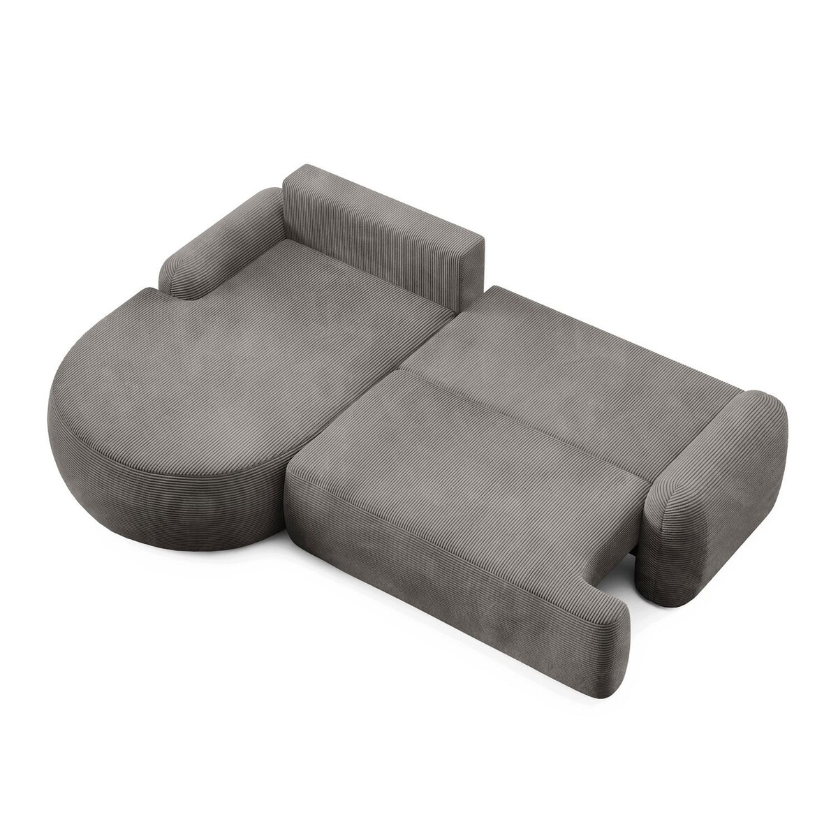 Zaokrąglony narożnik CLEO II z funkcją spania, wersja lewa, Poso 115