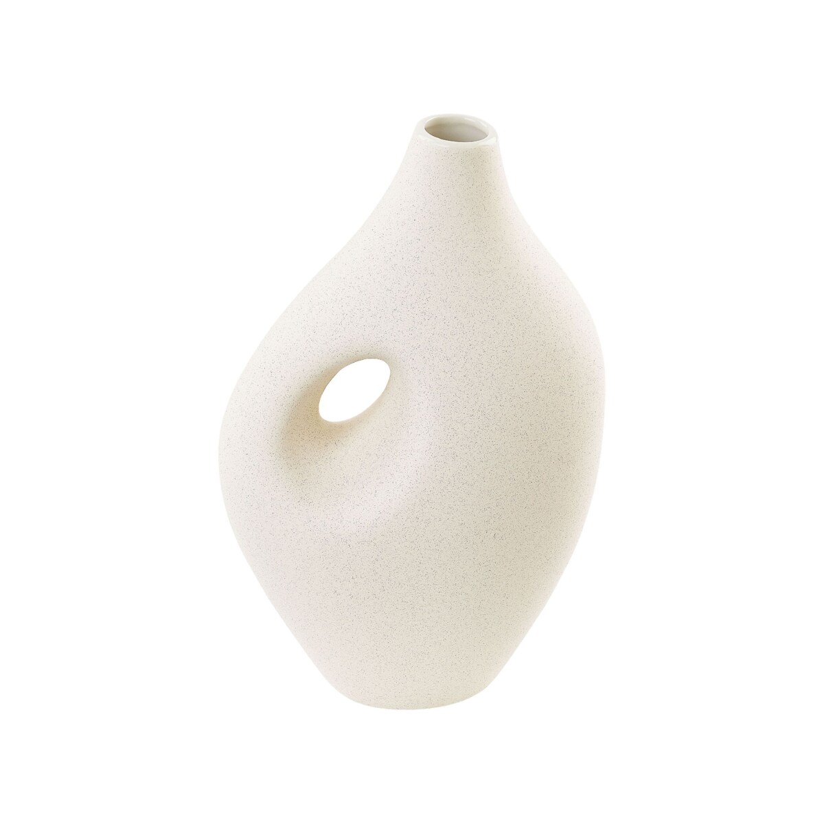 Wazon na kwiaty ceramiczny 32 cm biały KOMOTINI