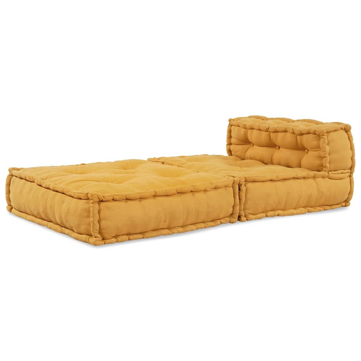 vidaXL Modułowa sofa, żółty, 70x70x54, tkanina