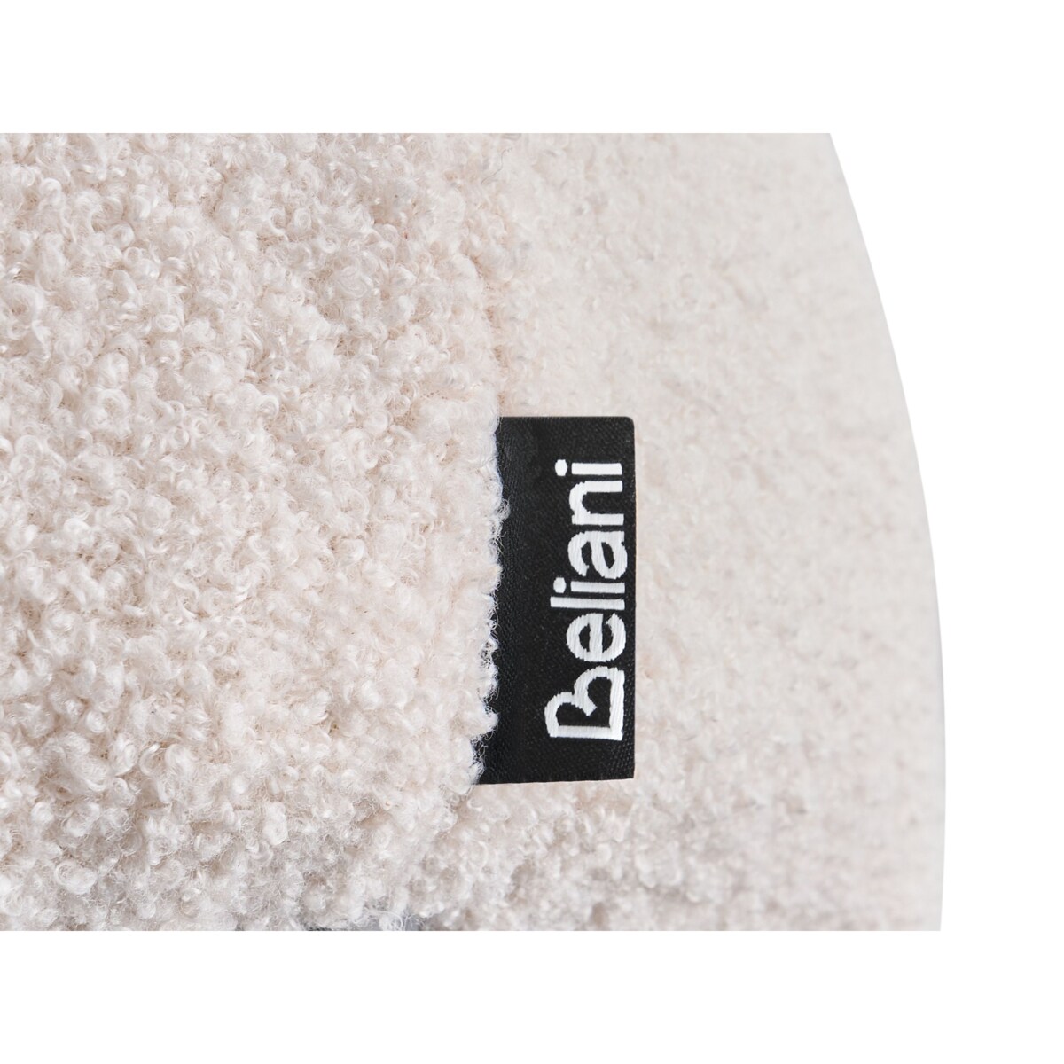 Puf BARRON Boucle Złamana biel 50 x 50 x 33 cm