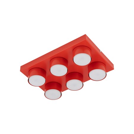 Lampa sufitowa BRIX RED 11294 TK Lighting czerwona nowoczesna LED