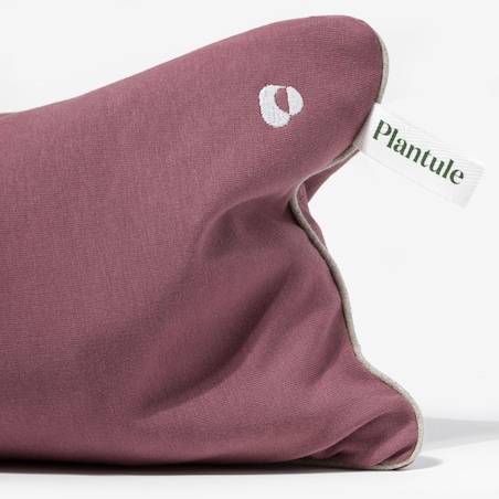 Poduszka podróżna z łuską gryki (burgundowa)