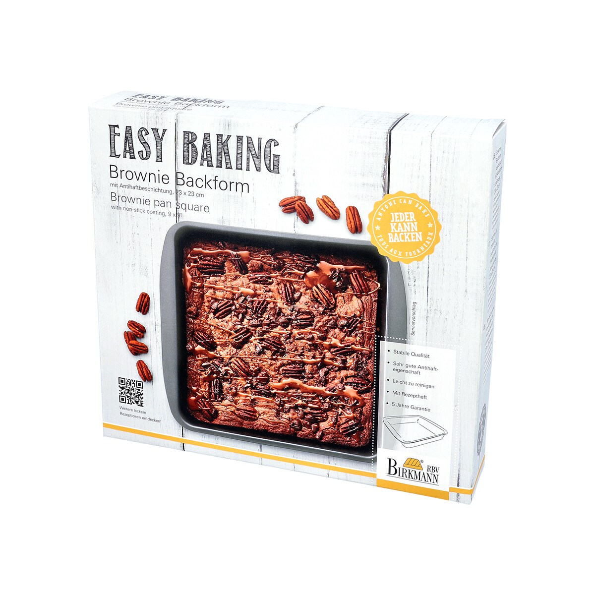 Forma do brownie 23 x 23 cm EASY BAKING / Birkmann