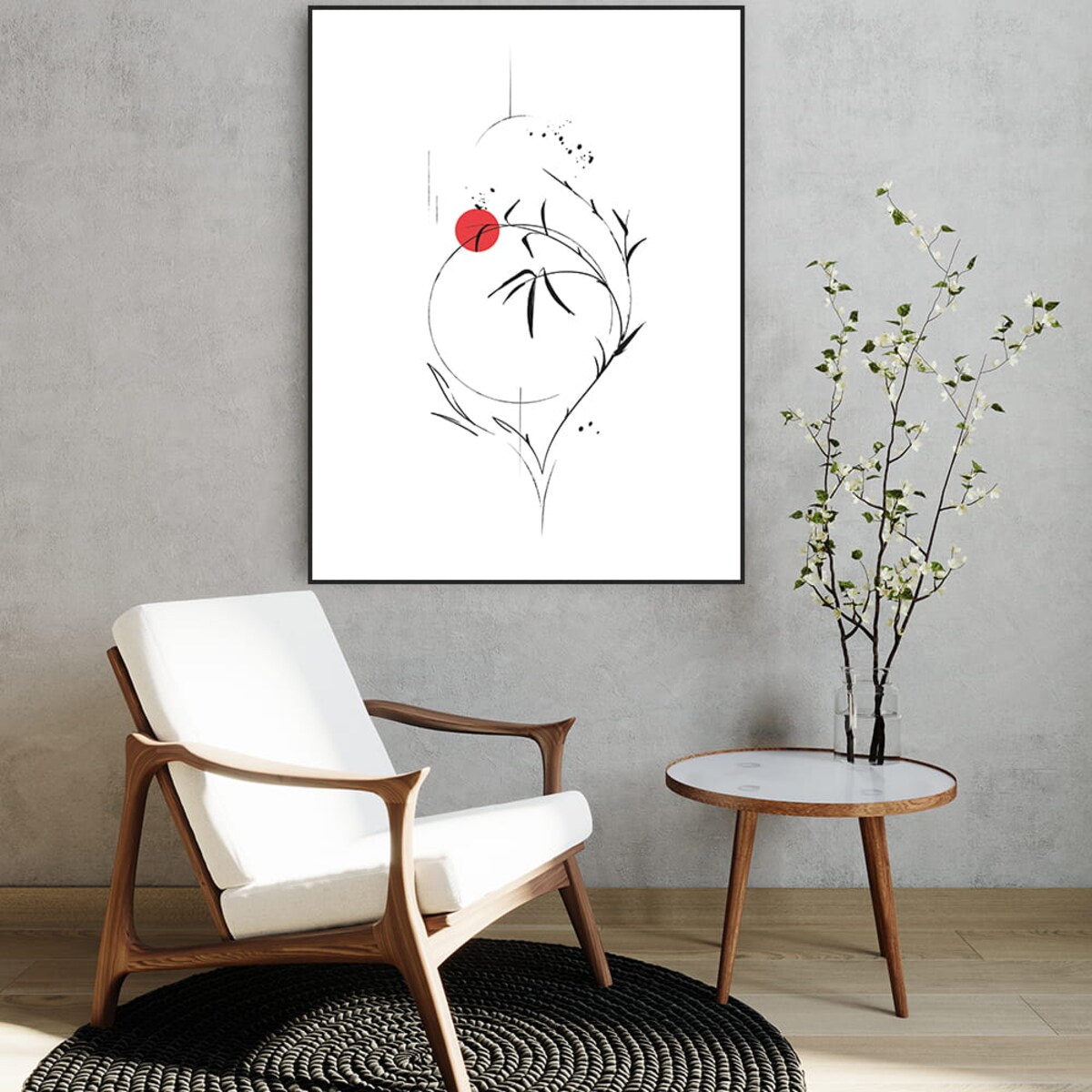 plakat japan abstract 1 21x30 cm