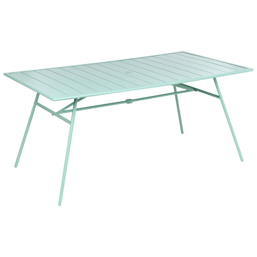 Stół ogrodowy TERENZO 160 cm 90 cm Metal Miętowy