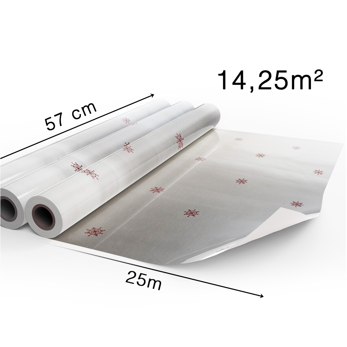 Papier Prezentowy Do Pakowania Prezentów 25 m MEGAROLKA Świąteczny Do Paczek Boże Narodzenie Ozdobny