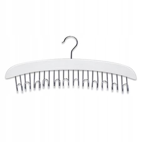 Wieszak na 12 Pasków Biały Stojący Organizer Zeller