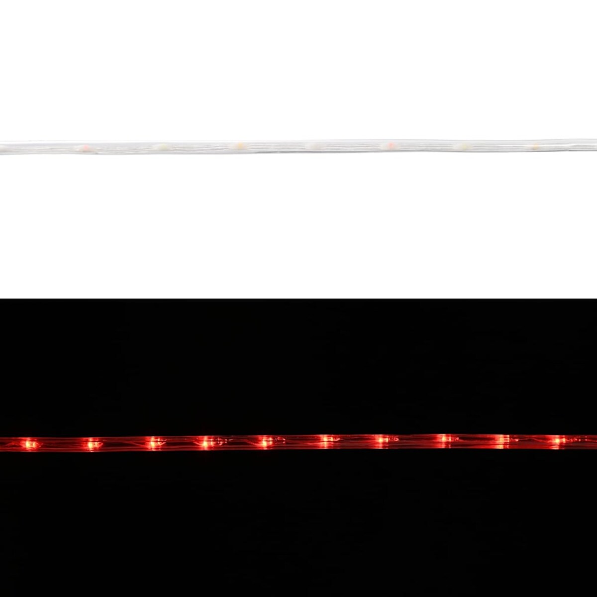vidaXL Lina świetlna z 120 diodami LED Czerwony 5 m PVC