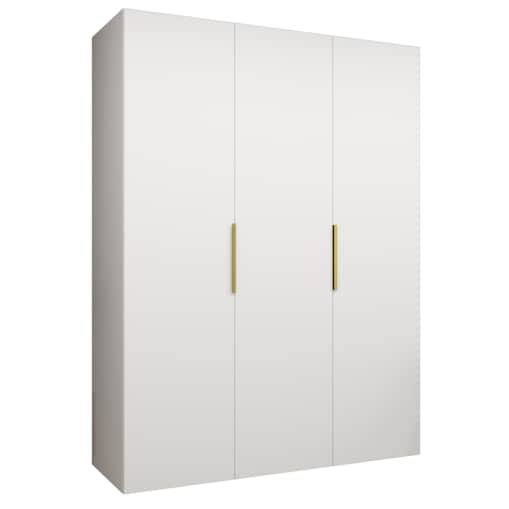 Szafa uchylna otwierana MARBELLA 1 150 wys. 202 cm Biały + u. Złoty