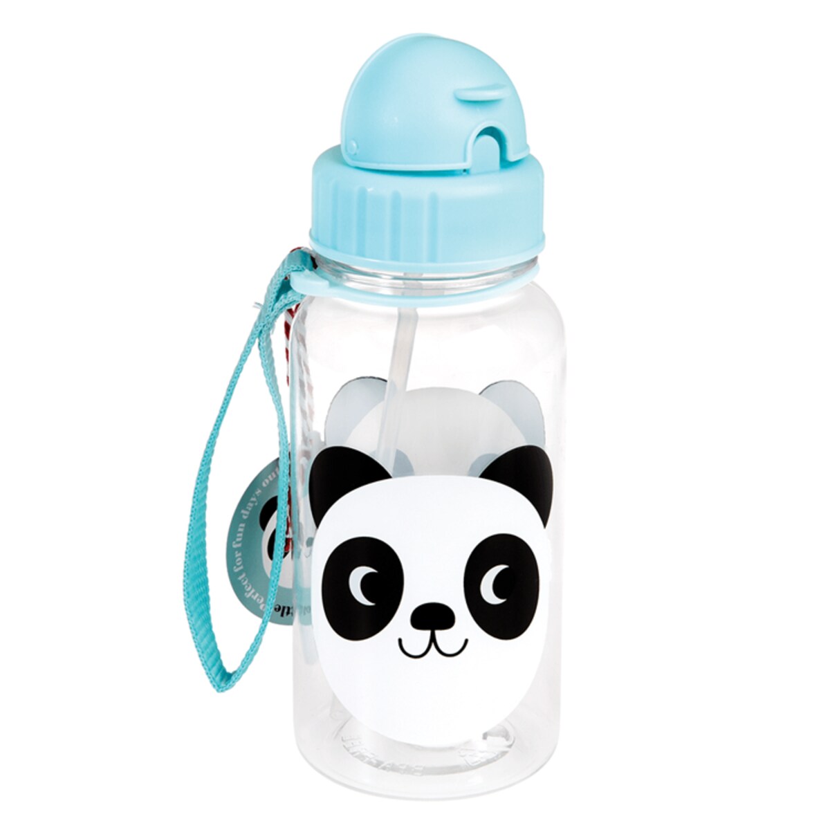 Bidon na wodę ze słomką 500 ml dla dziecka, Panda Miko, Rex London