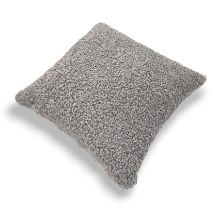 Szara poduszka dekoracyjna boucle 50x50 Betty