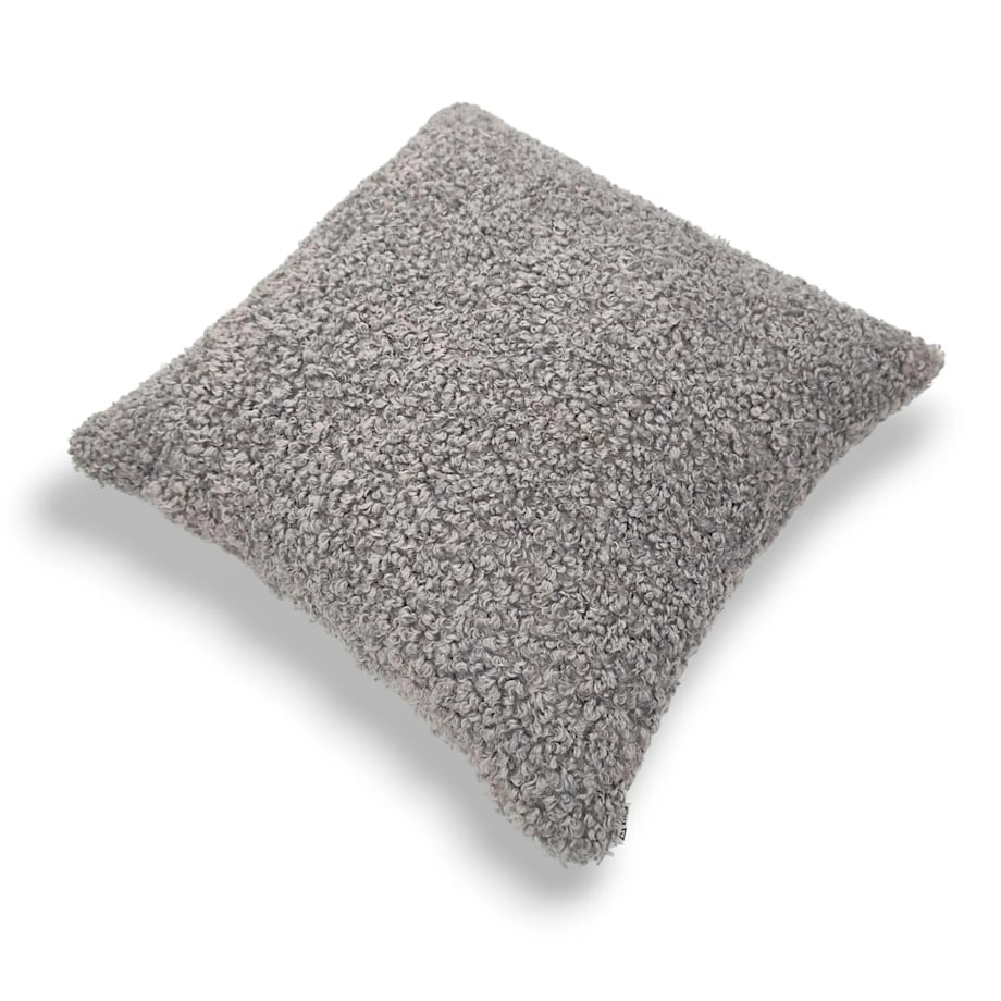 Szara poduszka dekoracyjna boucle 50x50 Betty