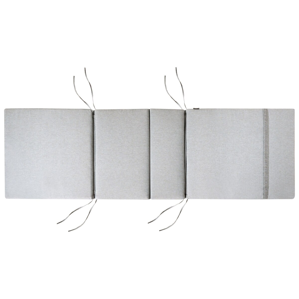 Leżak ogrodowy z poduszką AMANTEA PREMIUM Drewno akacjowe Szary